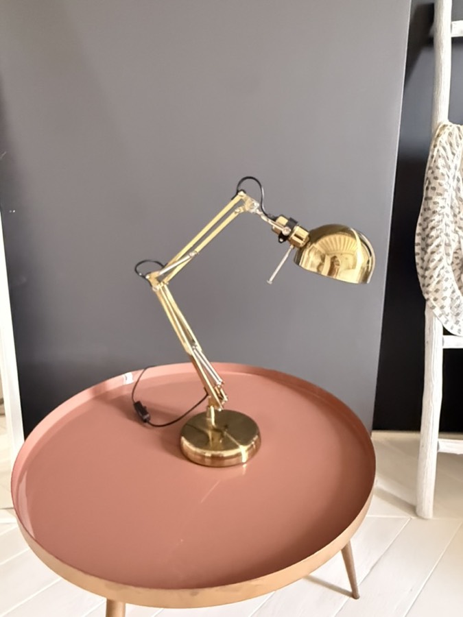 Brass desk lamp