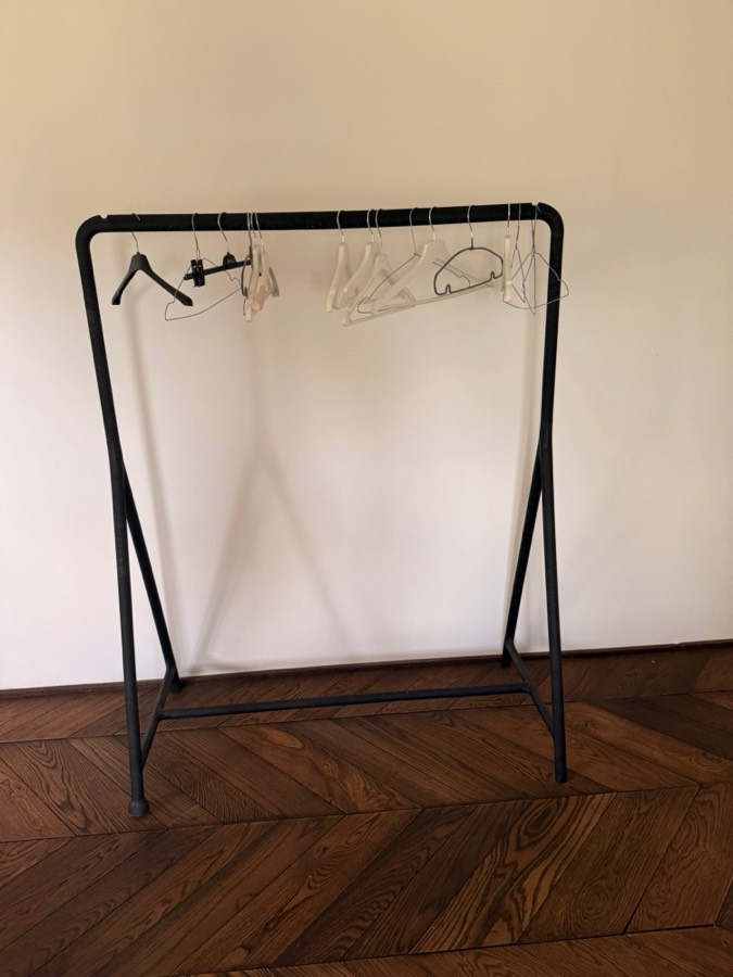 Black clothes racks (2)